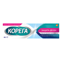 Корега крем д/фиксации зубных протезов защита десен 40г
