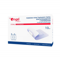 ПОВЯЗКА ПЛАСТЫРНОГО ТИПА БАКТЕРИЦИДНАЯ СТЕРИЛЬНАЯ 8Х6СМ N10/НЕТКАНАЯ/ANGEL