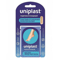 Пласт. Uniplast гидроколлоидный от влажных мозолей малый 20х60 мм №6