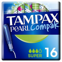 TAMPAX ТАМПОНЫ COMPAK PEARL SUPER С АППЛИК N16