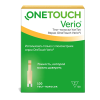 Тест-полоски д/опр. глюкозы One Touch Verio №100