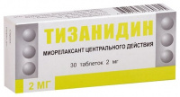 Тизанидин табл 2 мг х30