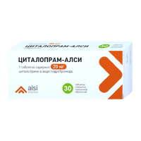 ЦИТАЛОПРАМ-АЛСИ 20 МГ N30 ТАБЛ П/ПЛЕН/ОБОЛОЧ