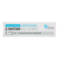 Д-пантенол плюс крем д/наруж прим. антисептический 30г