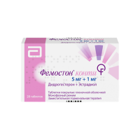 Фемостон Конти табл п/о плен 5 мг +1 мг х28 ^