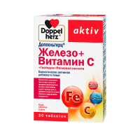 ДОППЕЛЬГЕРЦ АКТИВ ЖЕЛЕЗО+ВИТАМИН С+ГИСТИДИН+ФОЛИЕВАЯ КИСЛОТА N30 ТАБЛ