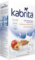 KABRITA КАША ГРЕЧНЕВАЯ НА КОЗЬЕМ МОЛОЧКЕ С ЯБЛОКОМ И АБРИКОСОМ 180,0