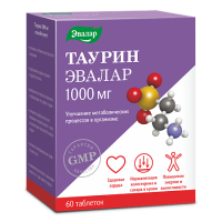 Таурин Эвалар 1000мг таб. 1,3г N60