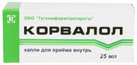 КОРВАЛОЛ 25МЛ КАПЛИ Д/ПРИЕМА ВНУТРЬ /ТАТХИМФАРМ/