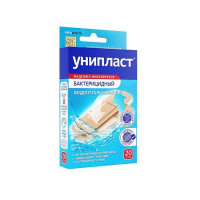 Пластырь бактерицидный Унипласт влагостойкий 1,9х7,2см N20 (плен)