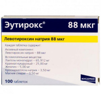 ЭУТИРОКС 88МКГ N100 ТАБЛ