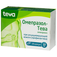 Омепразол-Тева капс. кишечнораст. 10мг №28