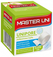 ПЛАСТЫРЬ UNIPORE катушка 5х500 (неткан)