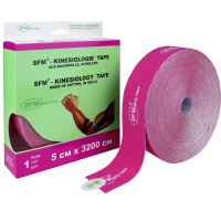 ЛЕНТА КИНЕЗИОЛОГИЧЕСКАЯ SFM-PLASTER Хлопок 5смх3200см (розовая)