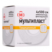 Пластырь Мультипласт традиционный 4х500см (ткан)