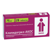 Клопидогрел-АКОС таб. п/п/о 75мг №28