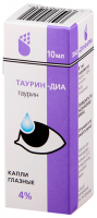 ТАУРИН-ДИА кап гл 4% 10мл  Диафарм