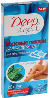 FLORESAN DEEP DEPIL ВОСКОВЫЕ ПОЛОСКИ ДЛЯ ДЕПИЛЯЦИИ ОБЛАСТИ БИКИНИ С АЗУЛЕНОМ N20