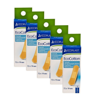 ECOPLAST ПЛАСТЫРЬ МЕДИЦИНСКИЙ ТКАНЫЙ (НАБОР) ECOCOTTON 72Х19ММ N10