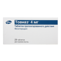 ТОВИАЗ 4 МГ N28 ТАБЛ ПРОЛОНГ ВЫСВОБ П/ПЛЕН/ОБОЛОЧ