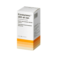 КОНВУЛЕКС 300 МГ/МЛ 100МЛ ФЛАК КАПЛИ Д/ПРИЕМА ВНУТРЬ