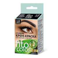 FITO КОСМЕТИК КРАСКА ДЛЯ БРОВЕЙ И РЕСНИЦ КРЕМ-ХНА ЦВЕТ ЧЕРНЫЙ 2/2МЛ