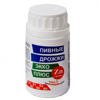ПИВНЫЕ ДРОЖЖИ ЭККО ПЛЮС С ЦИНКОМ N100 ТАБЛ МАССОЙ 0,45Г