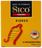 SICO ПРЕЗЕРВАТИВЫ RIBBED РЕБРИСТЫЕ N3