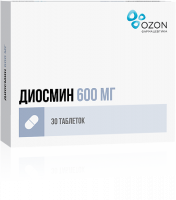 ДИОСМИН 600 МГ N30 ТАБЛ П/ПЛЕН/ОБОЛОЧ/ОЗОН/