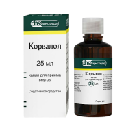 Корвалол капли д/пр. внут. 25мл фл.-кап. темн. стекла №1