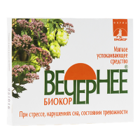 ВЕЧЕРНЕЕ БИОКОР N30 ТАБЛ МАССОЙ 0,18Г