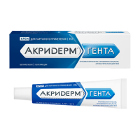 Акридерм Гента крем д/наруж прим. 15г N1