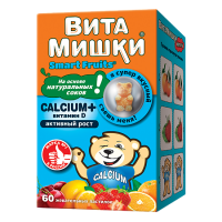 ВитаМишки Кальциум Плюс+вит.D пастилки жев х60