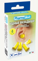 ВКЛАДЫШИ ПРОТИВОШУМНЫЕ (БЕРУШИ) PHARMDOCT N4