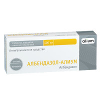 Албендазол-Алиум таб. п.п.о. 400мг N1