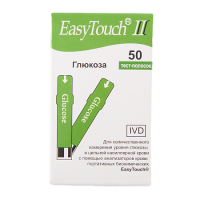 ТЕСТ-ПОЛОСКИ EASY TOUCH II ГЛЮКОЗА N50
