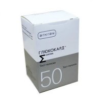 ТЕСТ-ПОЛОСКИ ГЛЮКОКАРД СИГМА N50