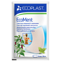 ECOPLAST ПЛАСТЫРЬ ПЕРЦОВЫЙ С МЕНТОЛОМ ECOMENT 10Х18СМ