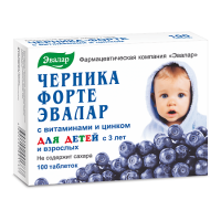 ЧЕРНИКА-ФОРТЕ С ВИТАМИНАМИ И ЦИНКОМ N100 ТАБЛ