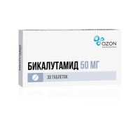 БИКАЛУТАМИД 50 МГ N30 ТАБЛ П/ПЛЕН/ОБОЛОЧ