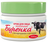 Лошадиная сила Буренка крем д/лица питат. с фитофлораном и пептид. 100мл