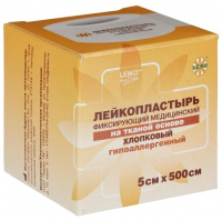 Пластырь (LEIKO) 5см * 500см ткан.осн. белый