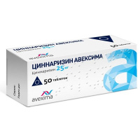 Циннаризин Авексима таб. 25мг N50