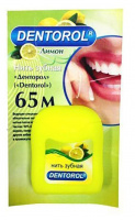 DENTOROL ЗУБНАЯ НИТЬ ЛИМОН 65М