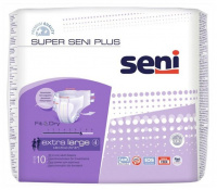 SENI SUPER PLUS ПОДГУЗНИКИ ДЛЯ ВЗРОСЛЫХ РАЗМЕР EXTRA LARGE ОБХВАТ ТАЛИИ 130-170 N10