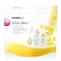MEDELA ПАКЕТЫ QUICK CLEAN ДЛЯ СТЕРИЛИЗАЦИИ В МИКРОВОЛНОВОЙ ПЕЧИ N5