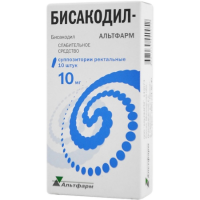 БИСАКОДИЛ-АЛЬТФАРМ 10 МГ N10 СУПП РЕКТ