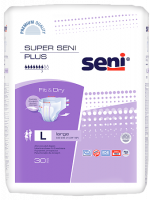 SENI SUPER PLUS ПОДГУЗНИКИ ДЛЯ ВЗРОСЛЫХ РАЗМЕР LARGE ОБХВАТ ТАЛИИ 100-150 N30