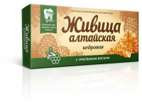 ЖИВИЦА АЛТАЙСКАЯ СМОЛКА ЖЕВАТЕЛЬНАЯ ИЗ СМОЛЫ КЕДРА N4 /С ПЧЕЛИНЫМ ВОСКОМ