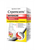 СТРЕПСИЛС ИНТЕНСИВ МЕД-ЛИМОН спрей 15мл
